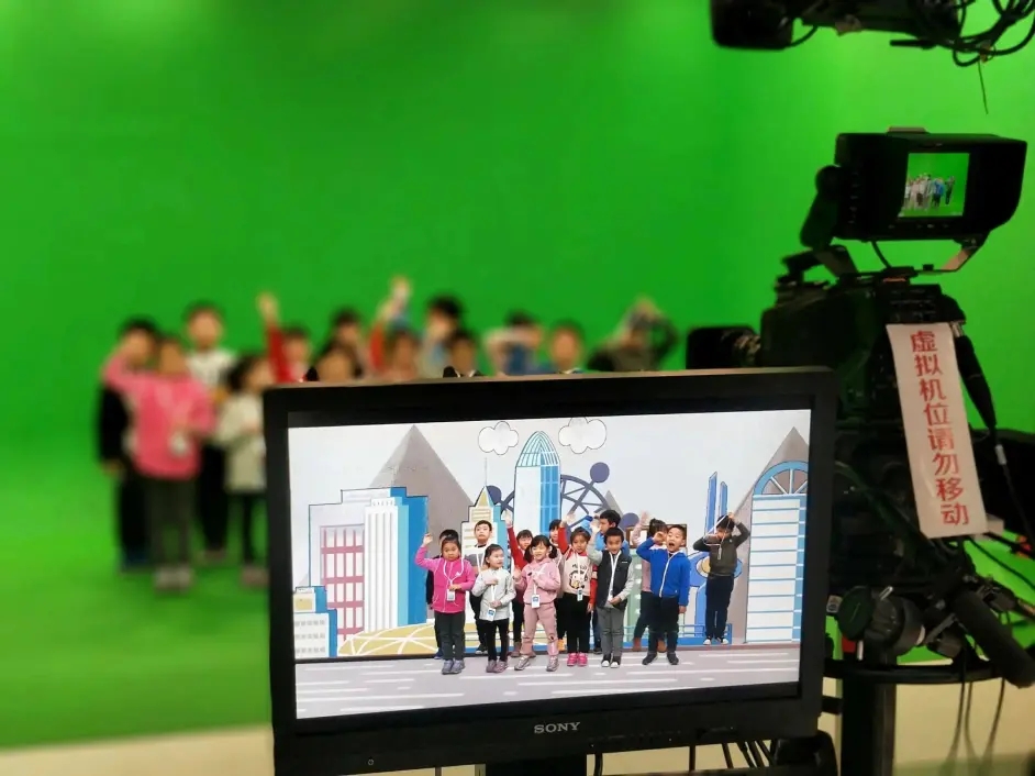 山东济南虚拟演播室主持人口播拍摄--上山传媒