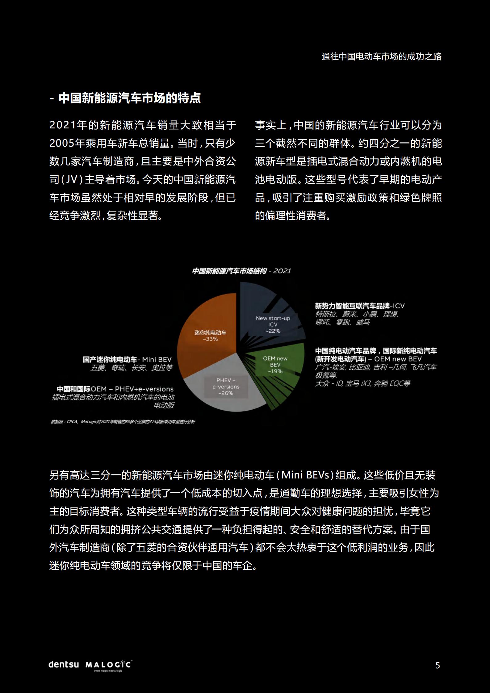 2022中国电动车市场成功之路研究报告，电通中国，20页