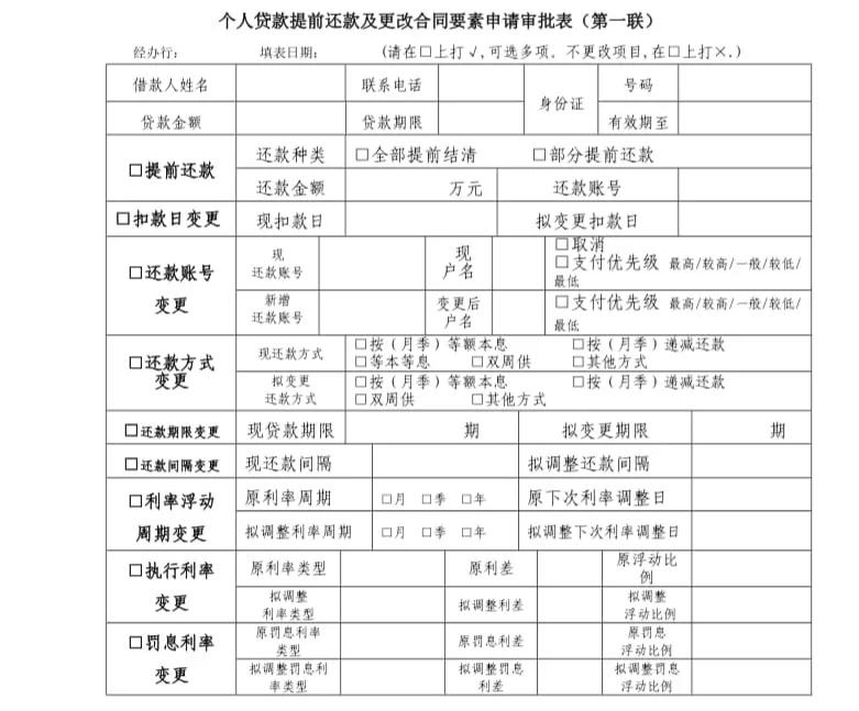 房贷提前还款好不好房贷提前还款需要带什么材料