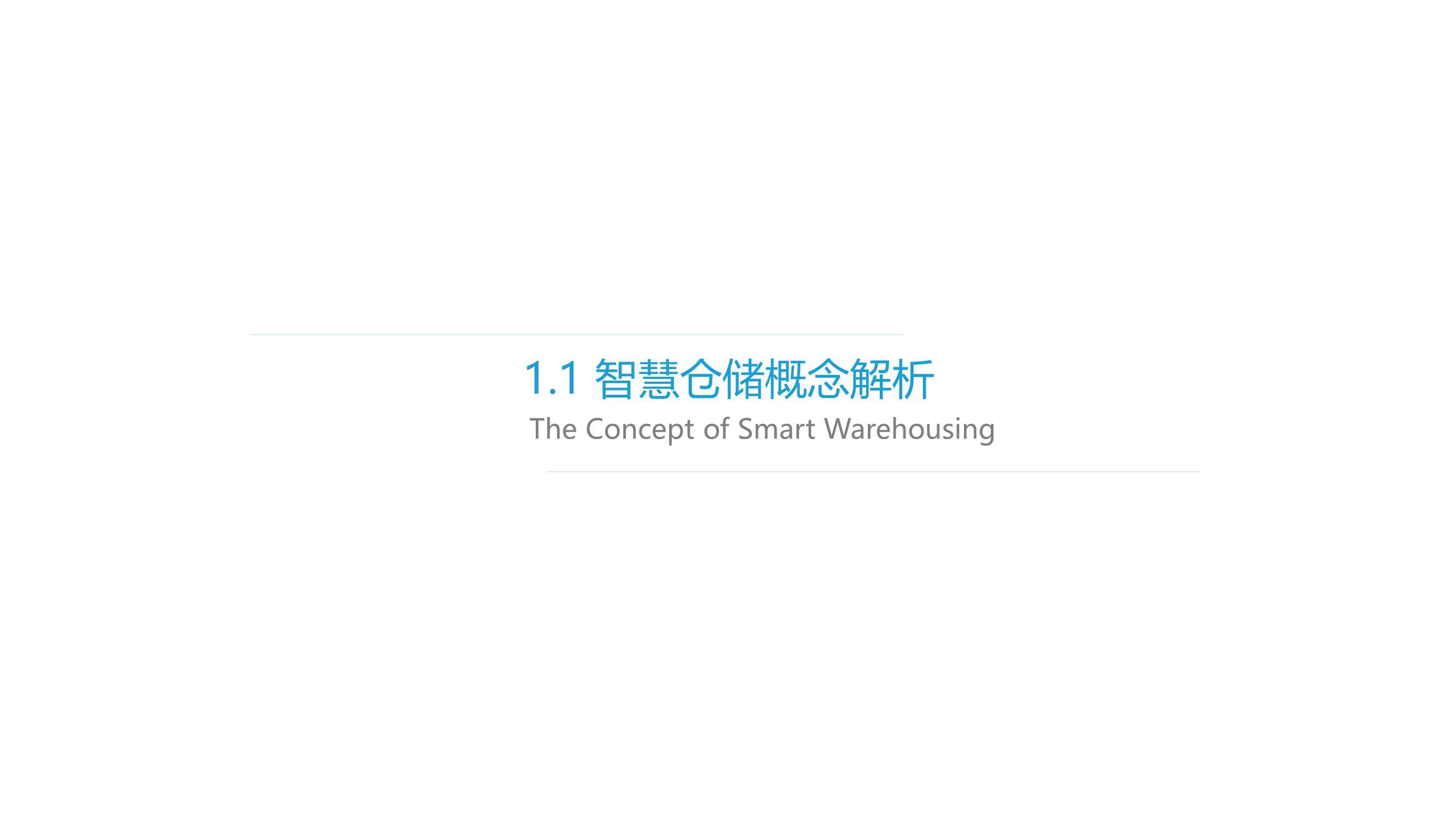 2021年中国智慧仓储研究报告