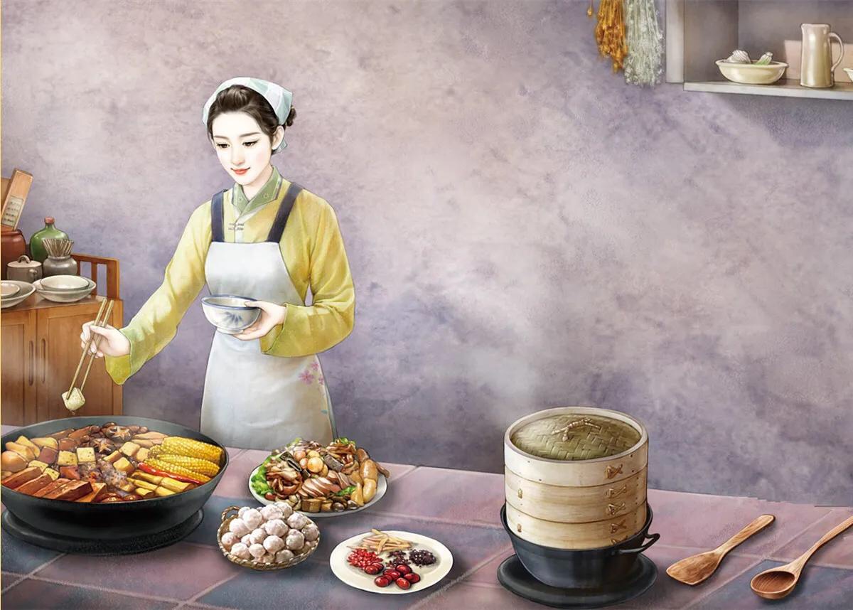 国风汉服萌娃手绘图:汉服,不应该成为逐渐被遗忘的绝