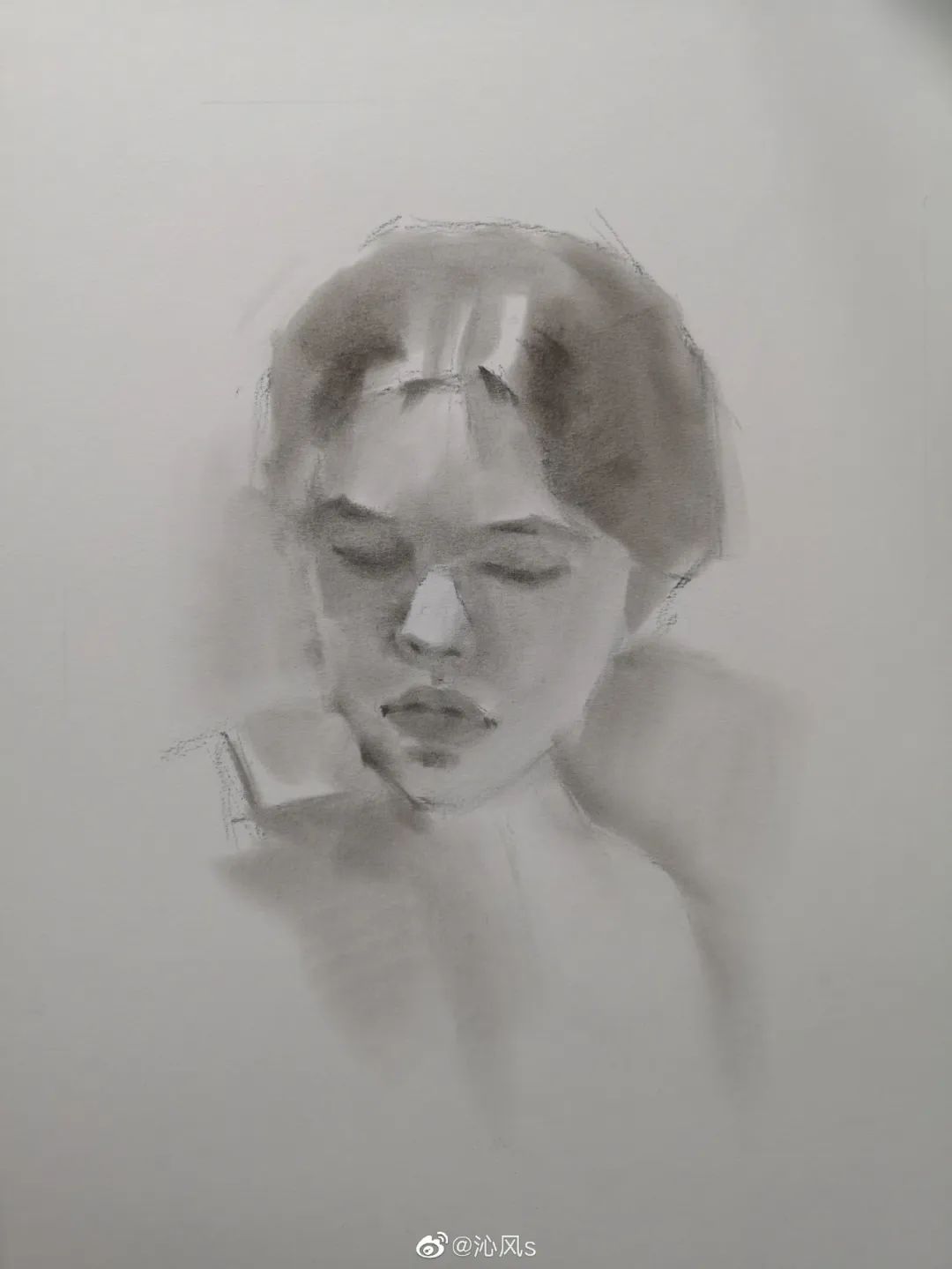 画皮画骨难画魂，她用木炭把明星画活了，王一博鞠婧祎眼神看醉了