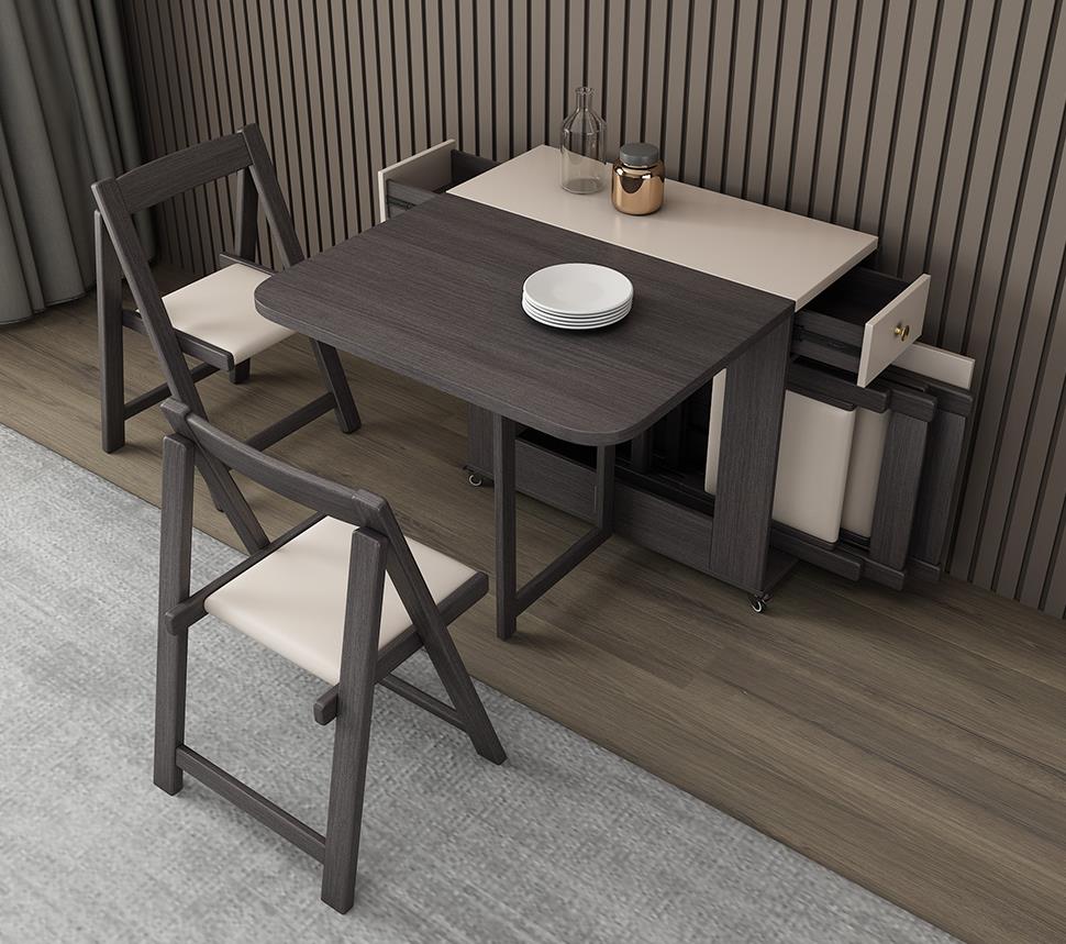 六款可折叠餐桌，不占空间，专为小户型设计
