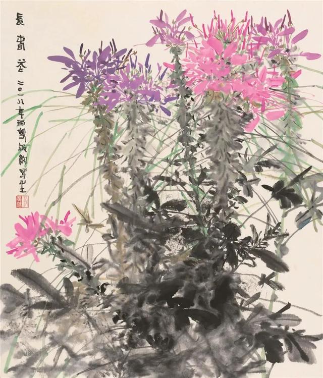 天津美术学院院长、贾广健教授水墨国画花鸟画写生系列作品欣赏