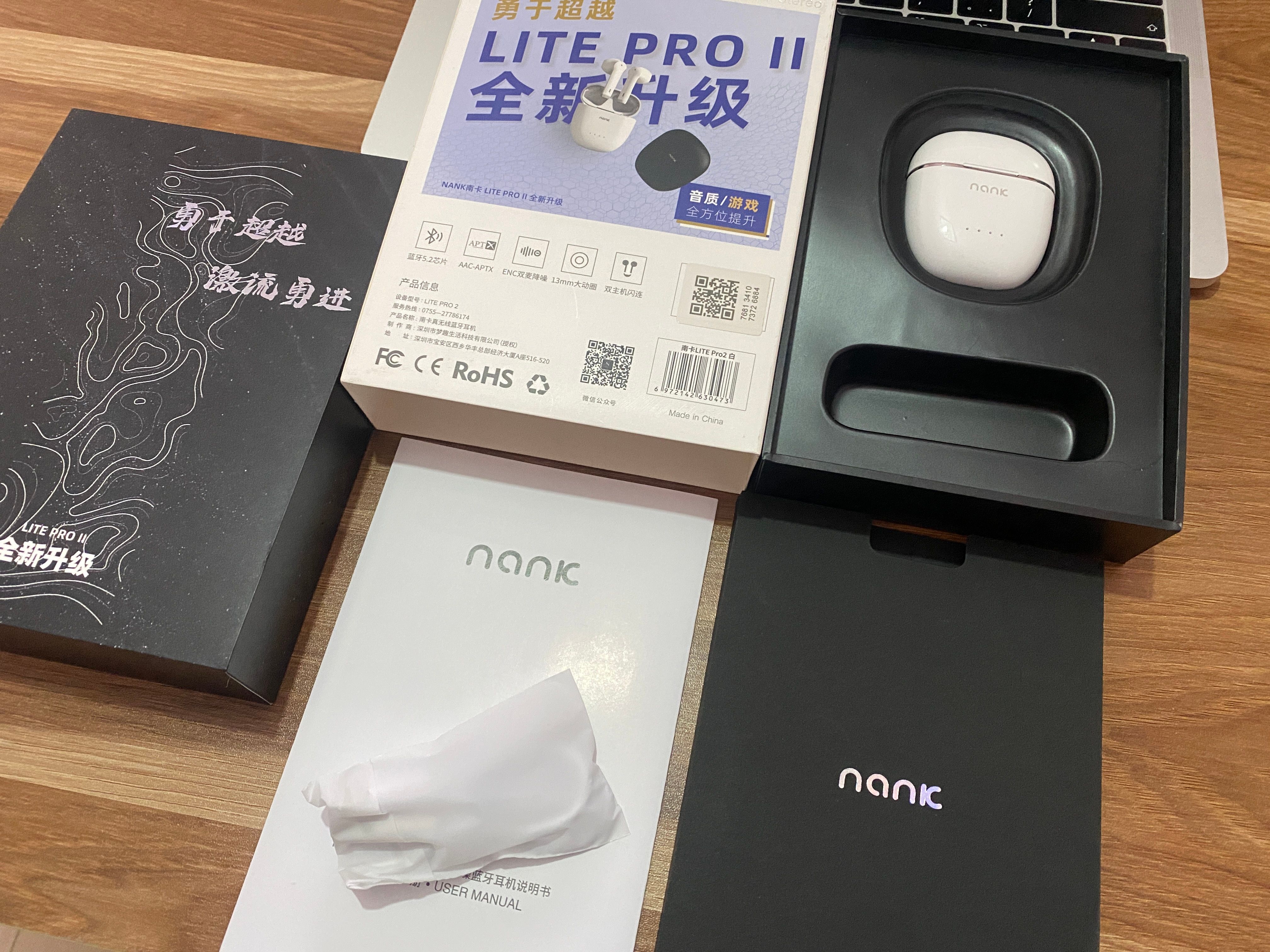 NANK南卡Lite pro 2半入耳蓝牙耳机体验，高颜值好音质