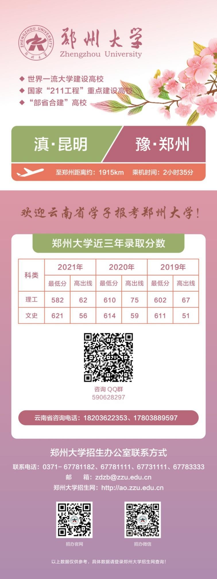 收藏！郑州大学各省近3年高考录取分数汇总，考生、家长关注！
