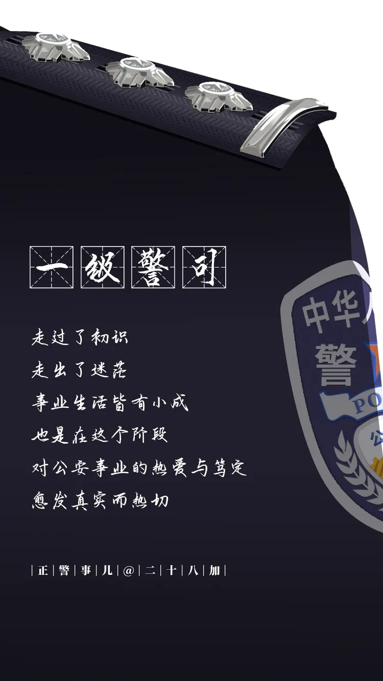 警察节特辑丨警衔 一个警察的人生