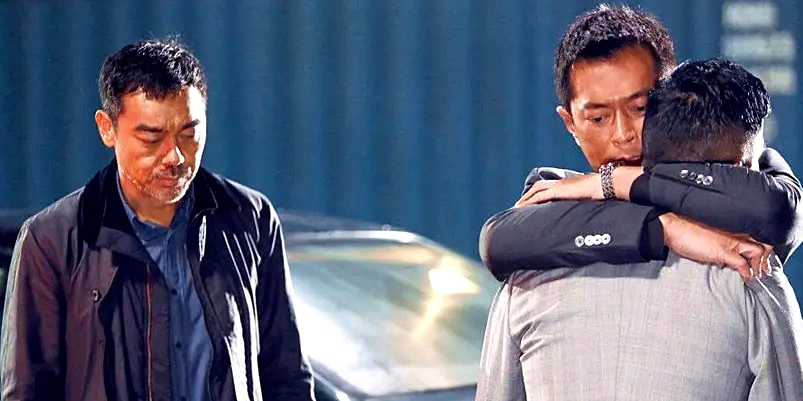 扫毒电影中三兄弟的天台经典对话，有多少人过目不忘