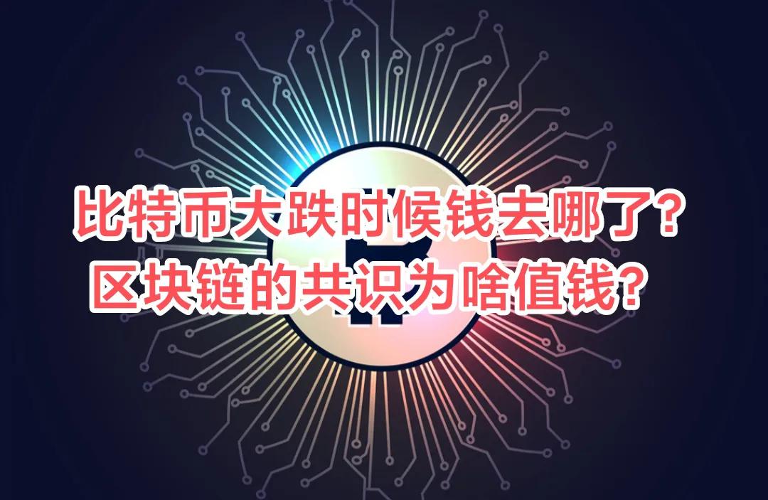 区块链大跌时钱去哪了？区块链的共识为什么值钱？