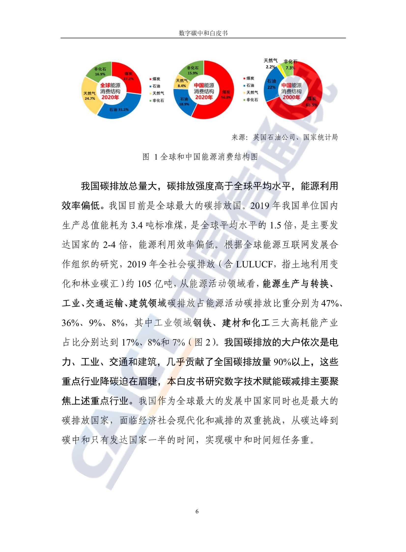 中国信通院发布《数字碳中和白皮书》