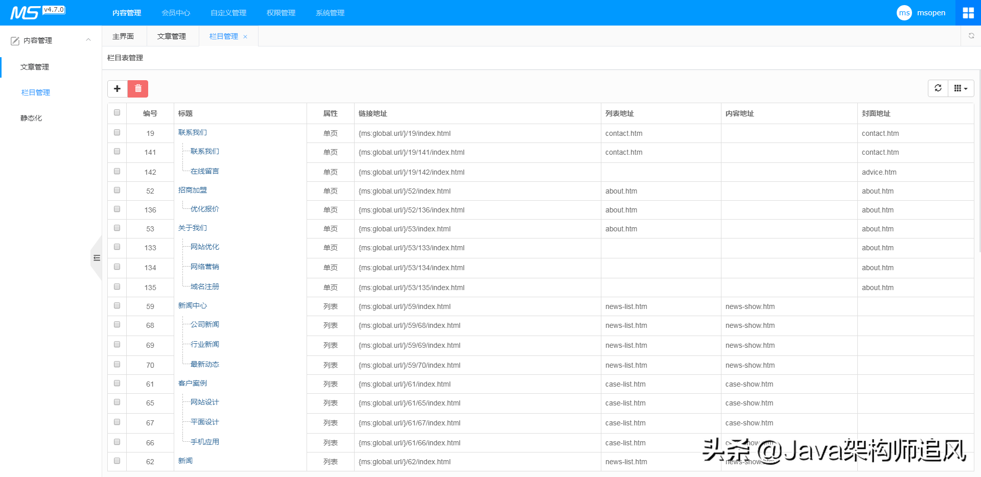 基于SpringBoot 的MCMS系统，完全开源，直接商用太爽了