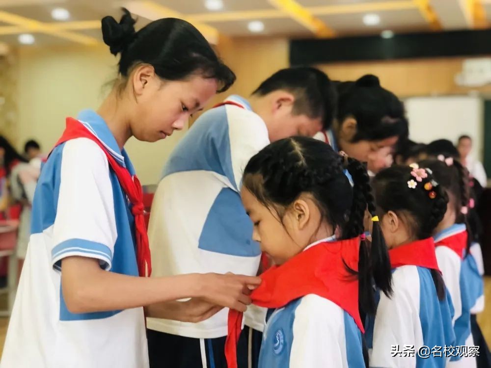 誓言声响，歌声回荡！犀浦实验，童心向党，在队旗下阳光成长