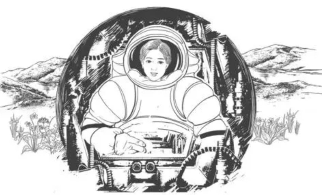《带上她的眼睛》插图飞船被裹在6000多公里厚的物质中, 船外别说空气