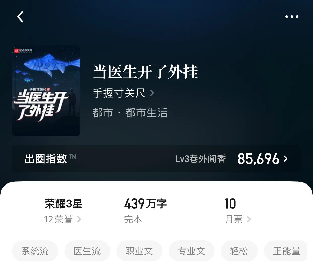 八本医生流小说，医生开外挂，天下无病患