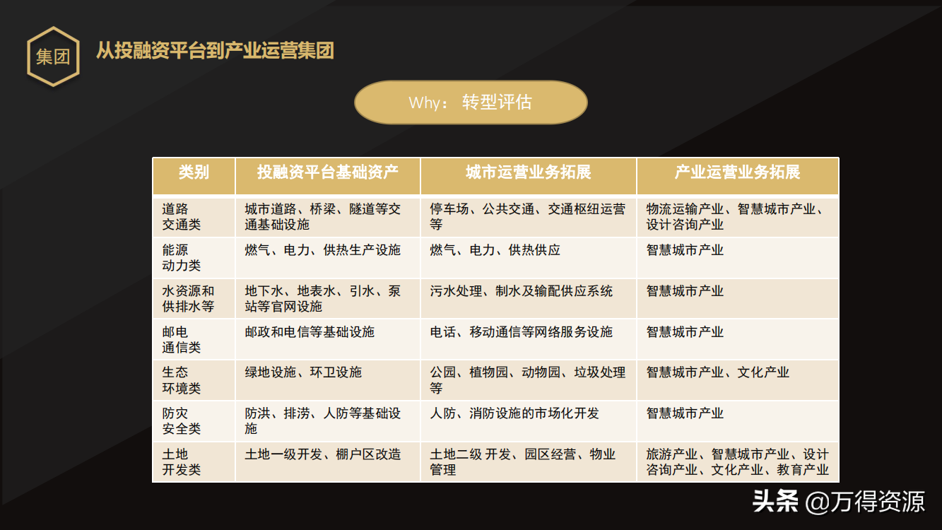 国企改革：从投融资平台到国有资本投资运营公司（地方企业转型）