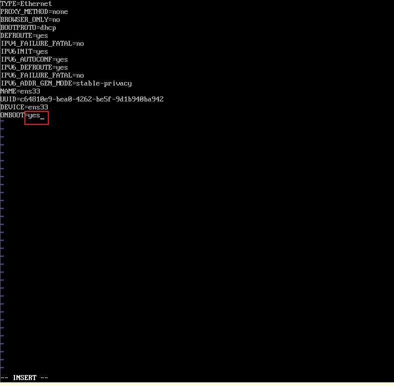 CentOS7設置網絡開機自動連接