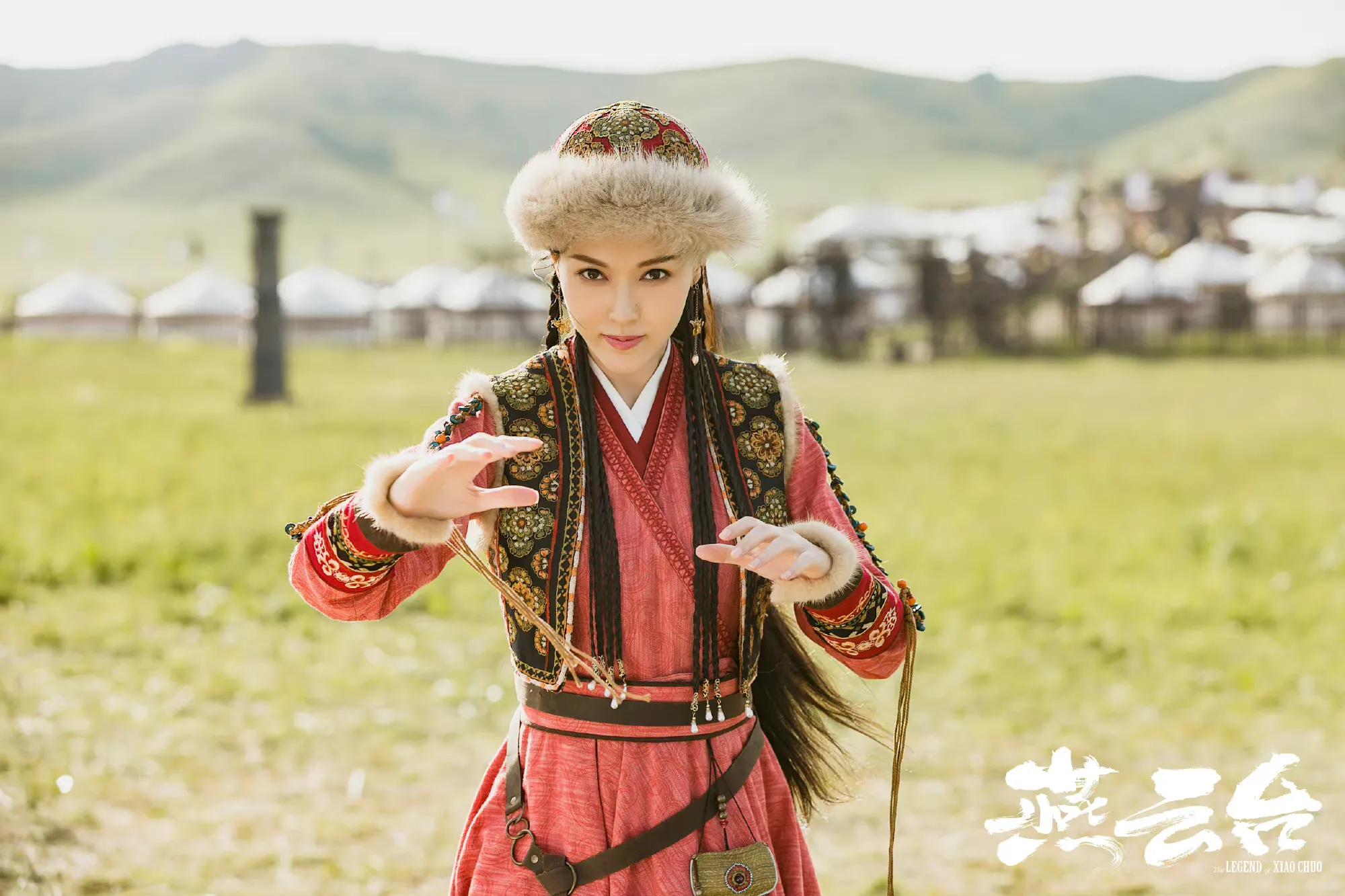 唐嫣《燕云台》骑大马 射大箭，草原女孩的日常