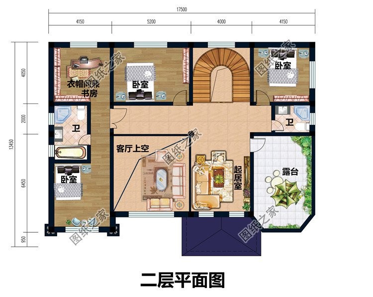 欧式二层带地下室别墅设计，家庭影院温馨舒适