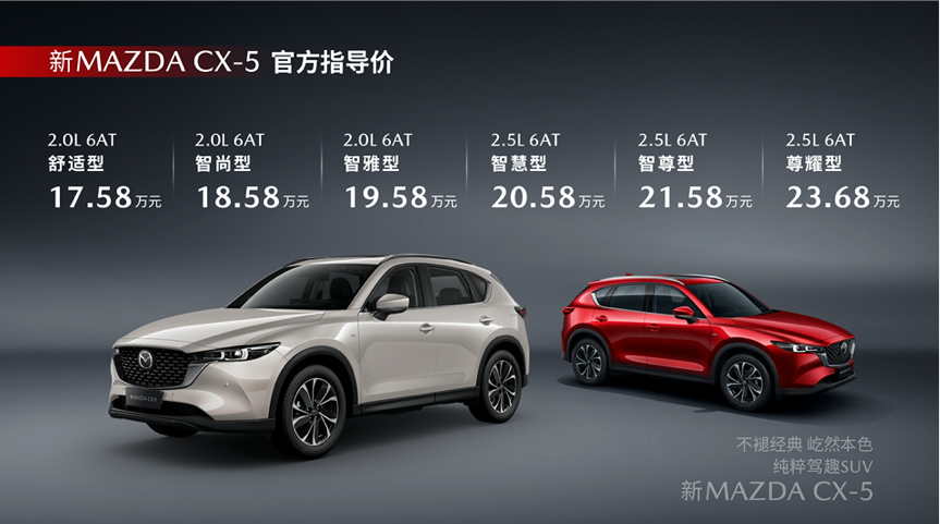 17.58万起，MAZDA CX-5上市，价格下调配置提升值得一看