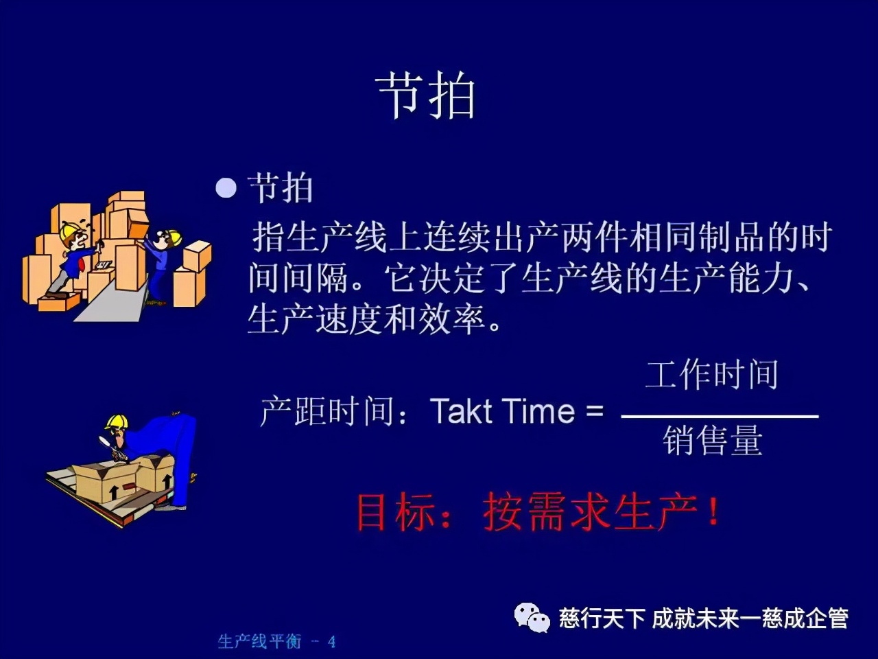 PPT分享 生產線平衡計算的絕好資料