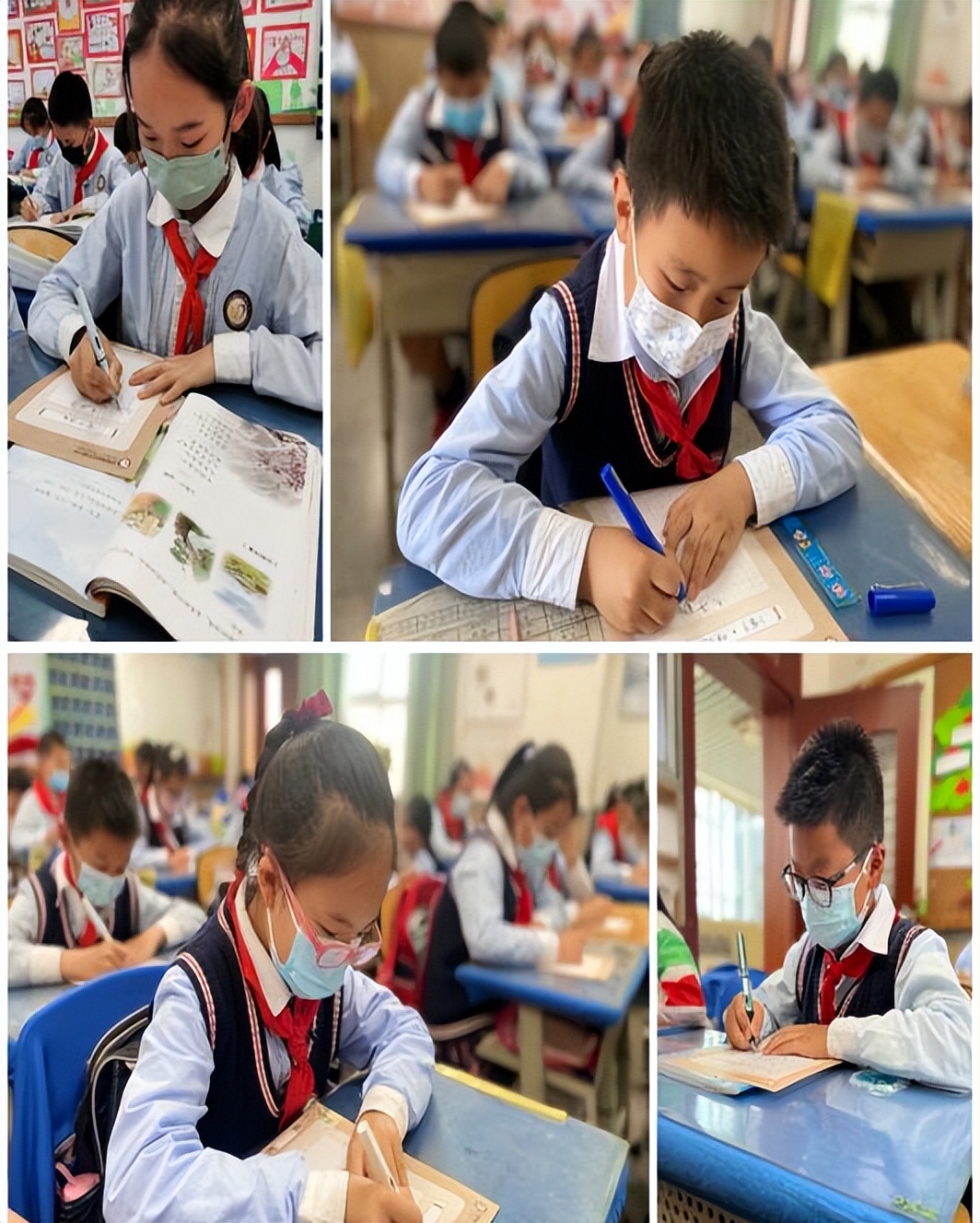 中和小学举行2022年春季学期语文素养系列活动之“硬笔书法比赛