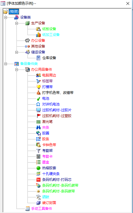 树菜单添加不同图标及字体添加颜色