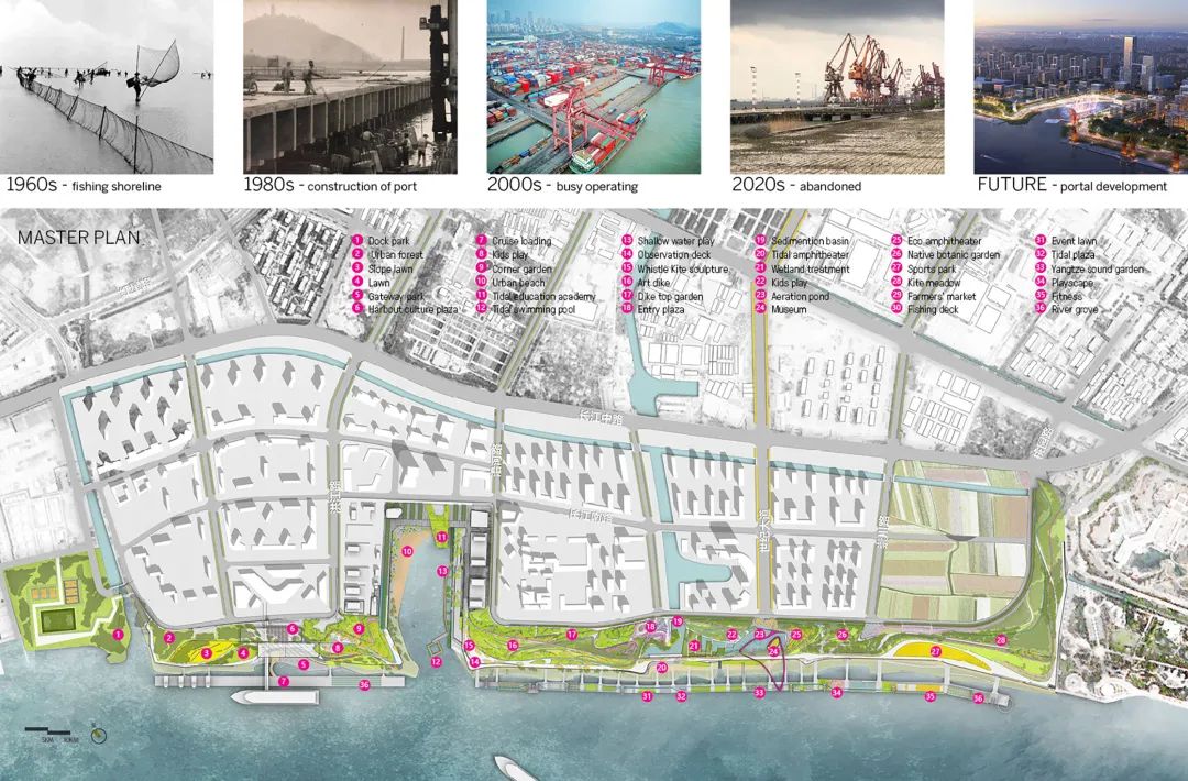 SWA | 从工业码头到门户公园 - 南通滨江码头