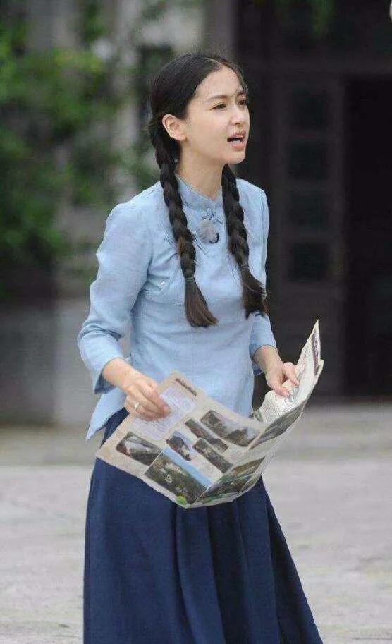 Angelababy的民国风打扮真的好漂亮啊！宛若天仙下凡