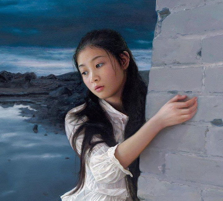 吴静涵笔下的少女，如此清纯