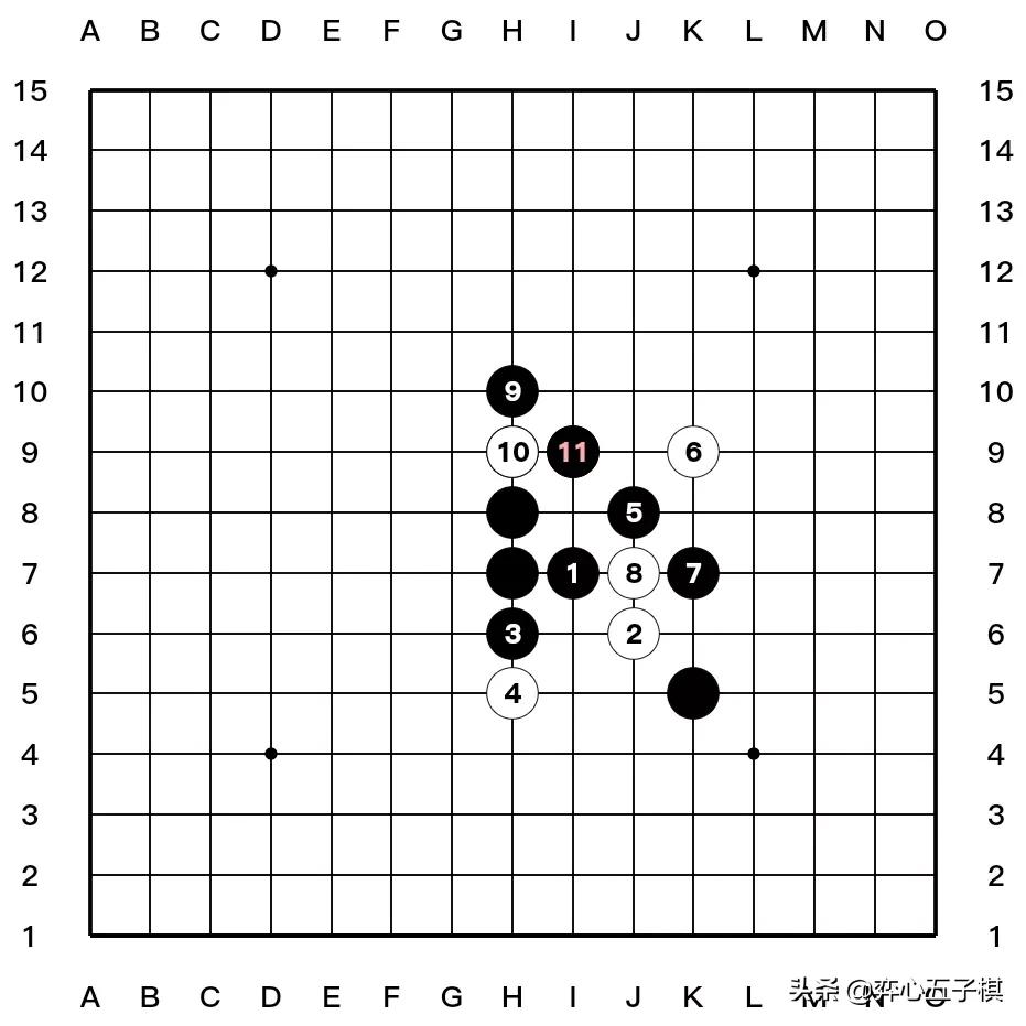 值得收藏的五子棋必胜棋型进攻路线演示37幅图