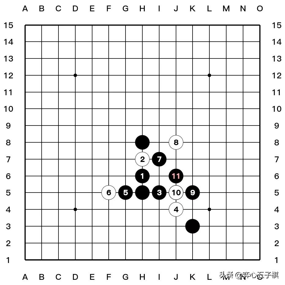 值得收藏的五子棋必胜棋型进攻路线演示37幅图