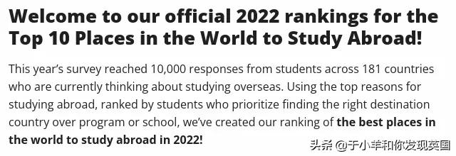 2022年全球十大最佳留学国家排名出炉,你最想去的国家上榜了吗?