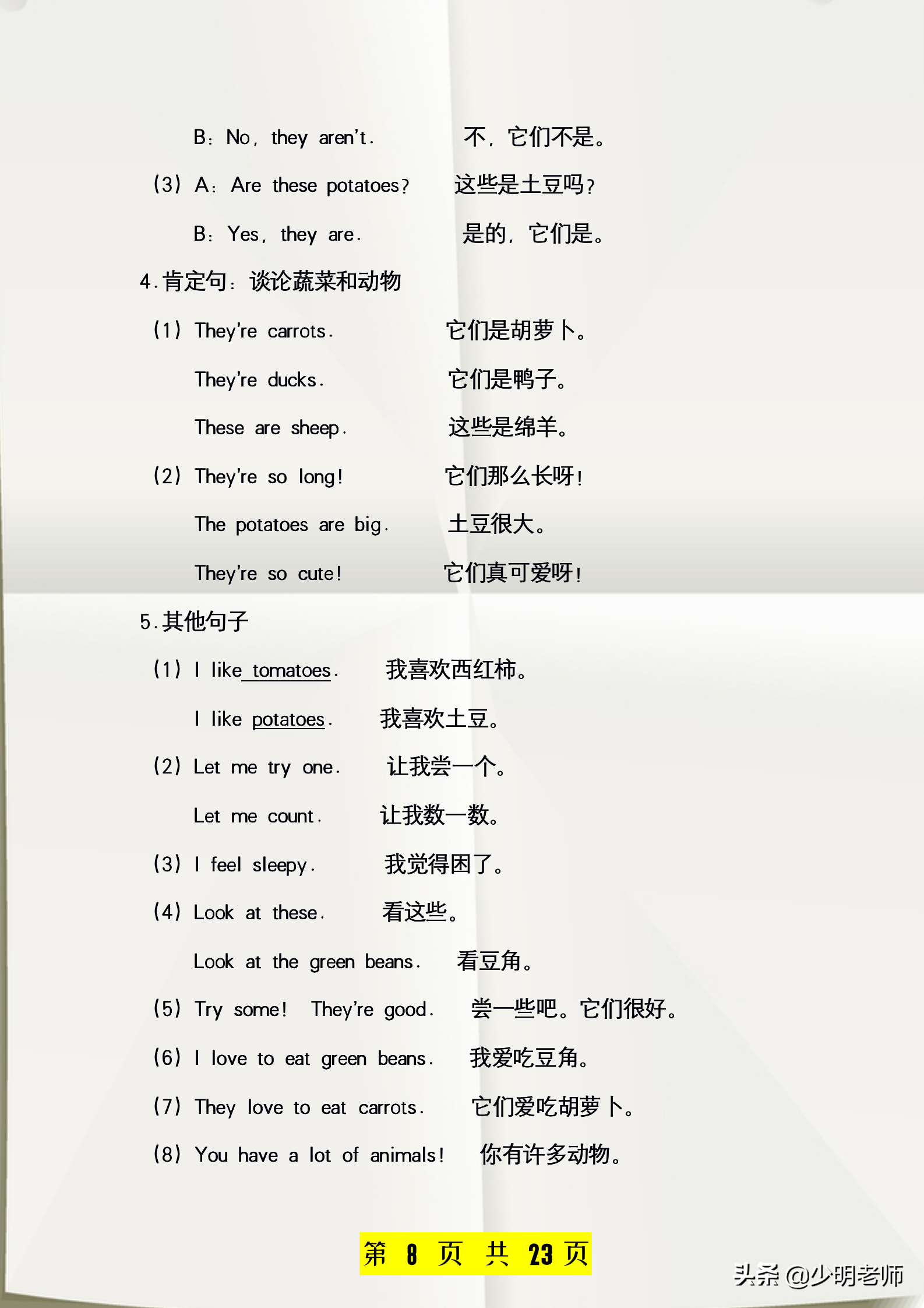 33个核心知识点+61个口语万能句子：小学4年级英语下册寒假预习