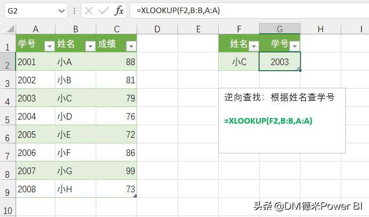 万能查询-XLOOKUP函数