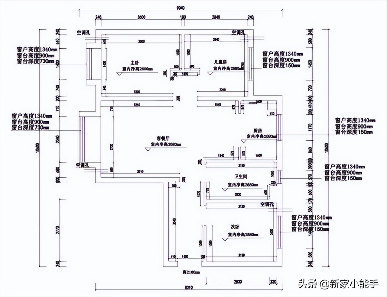 88㎡三居室装修效果图欣赏，现代简约风新房设计实景展示