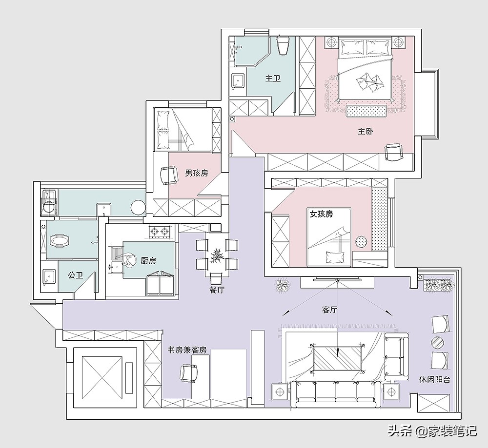 150㎡旧房子改造，装修简单的北欧风格，藏不住的高级感，很羡慕