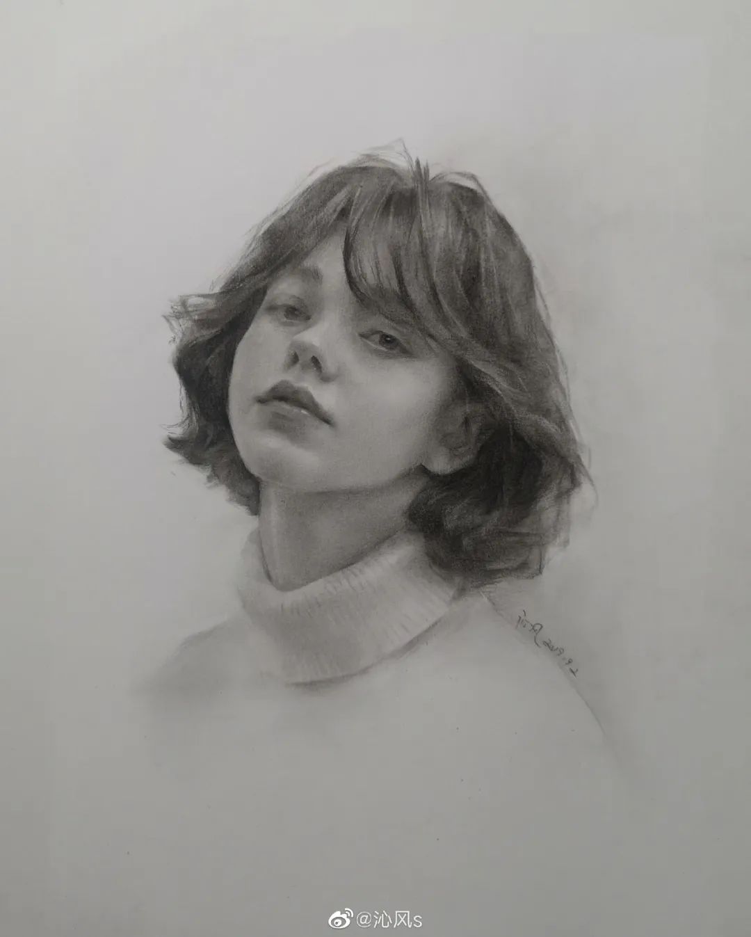 画皮画骨难画魂，她用木炭把明星画活了，王一博鞠婧祎眼神看醉了