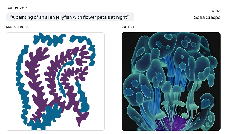 #AI前沿# Meta宣布推出Make-A-Scene图像生成系统