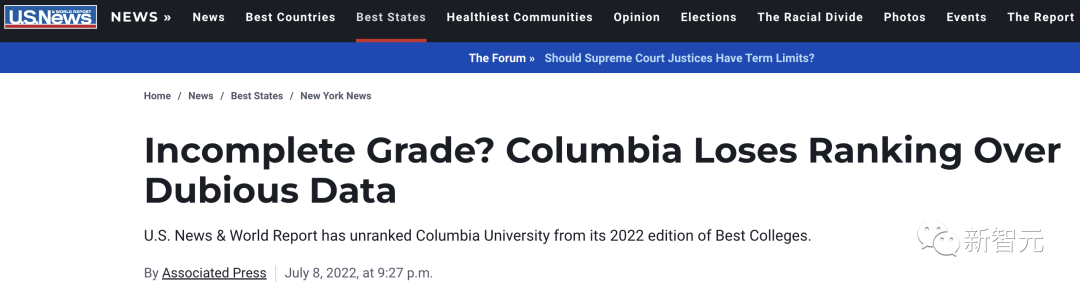 Incomplete grade? Columbia loses ranking over dubious data