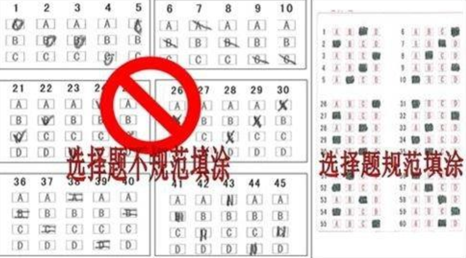 高考答题卡为何必须要用2B涂？电脑上扫描后的试卷，对比效果明显