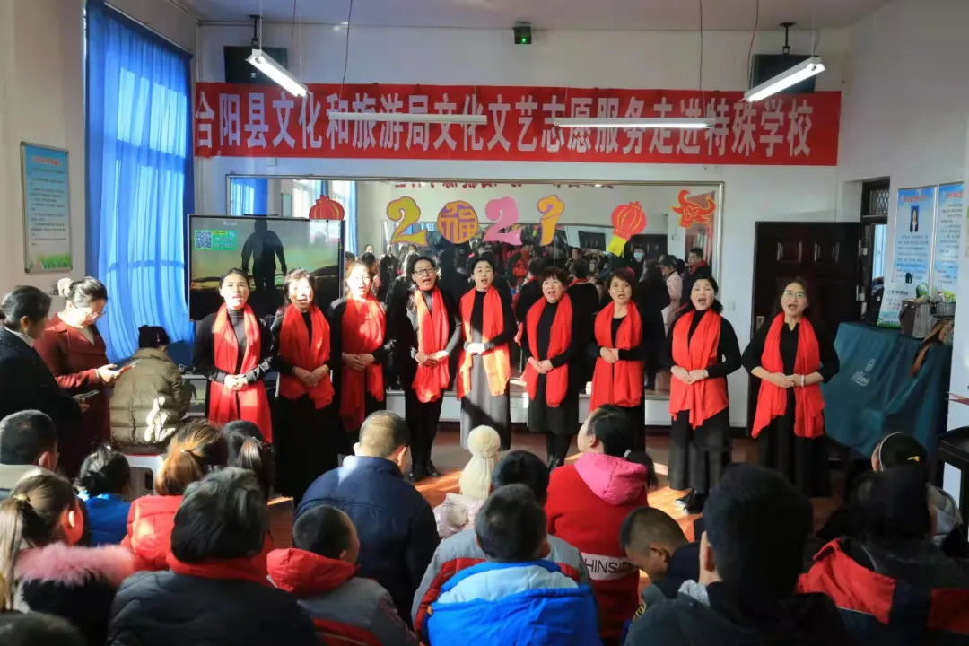 合陽縣文化文藝志愿服務(wù)走進(jìn)特殊教育學(xué)校