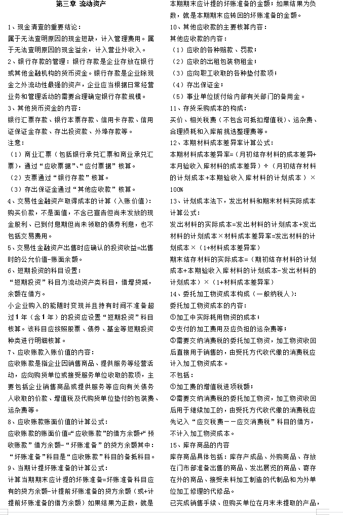 临时抱佛脚！2022年初级会计终极7页纸！12天逆袭上岸