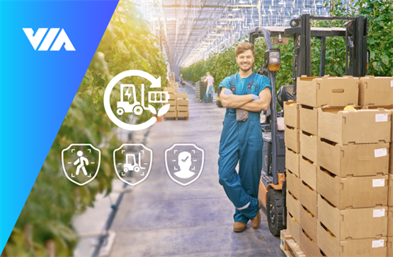 威盛AI叉车安全套件新增电源转换器，助力电动叉车转型升级