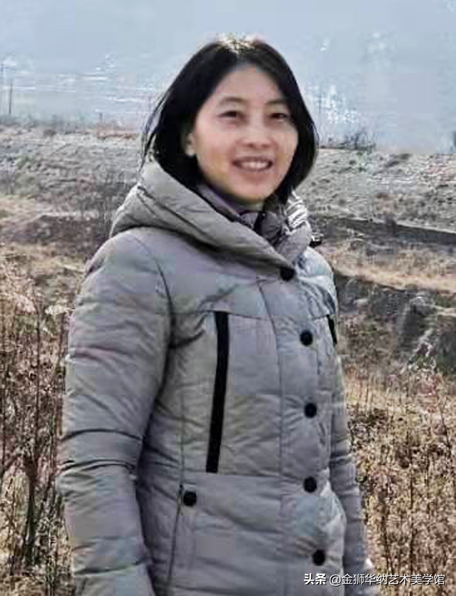 画家朱雅萍女士山水作品（华山写生）系列赏析《十》