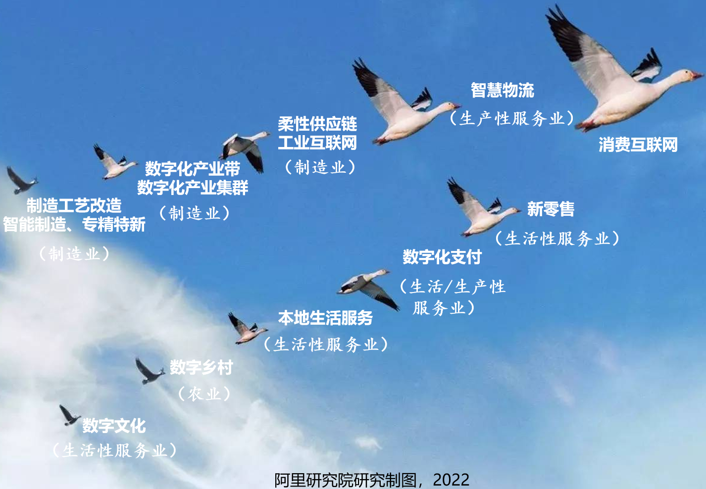 新雁阵模型：数字技术如何引领中国产业高质量发展