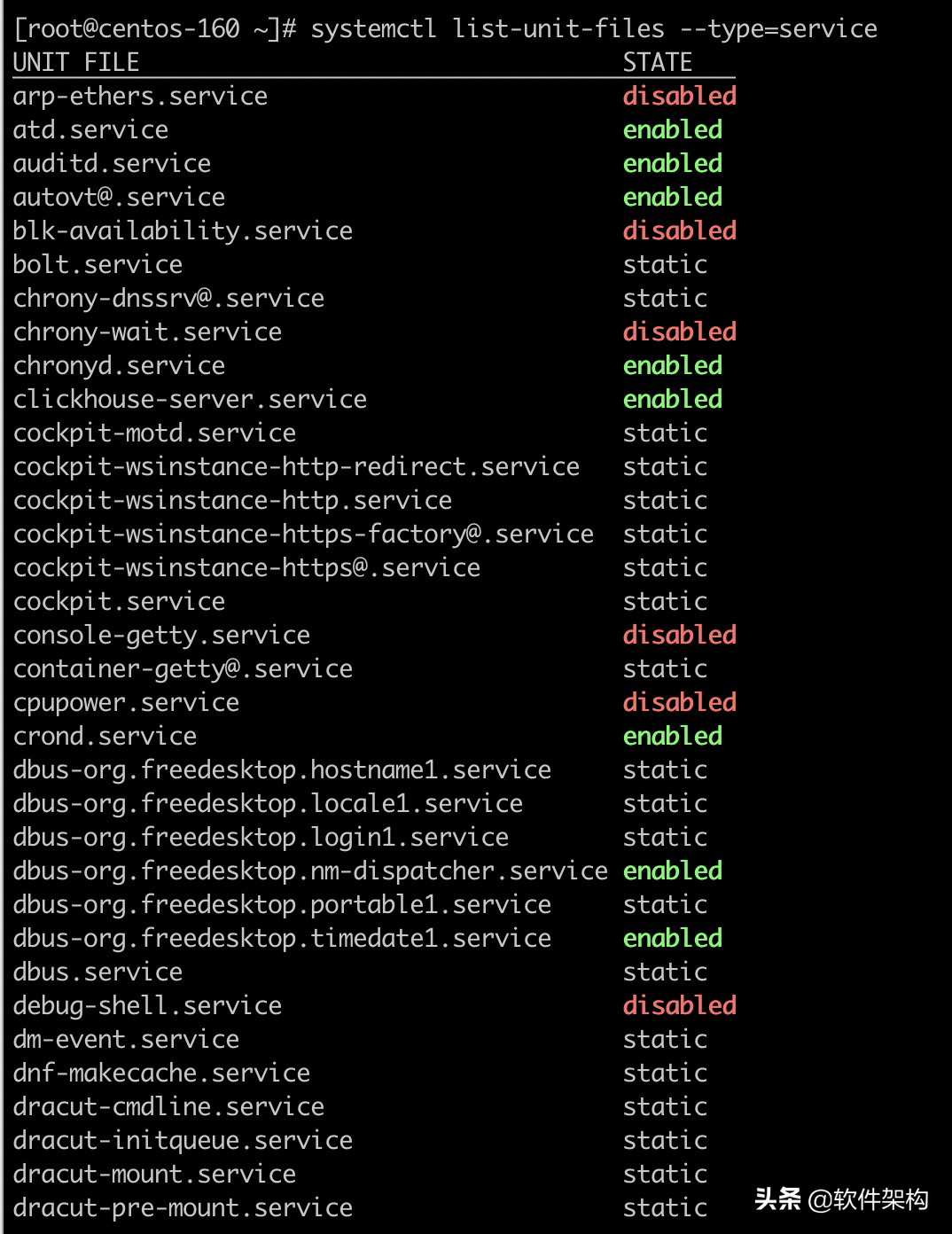 Linux中 service 和 systemctl 命令比較