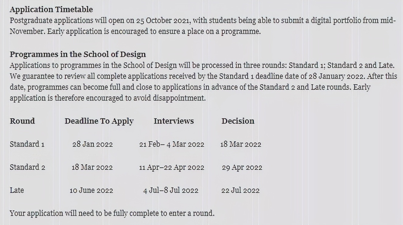世界艺术名校申请截止日期汇总（含第二批）