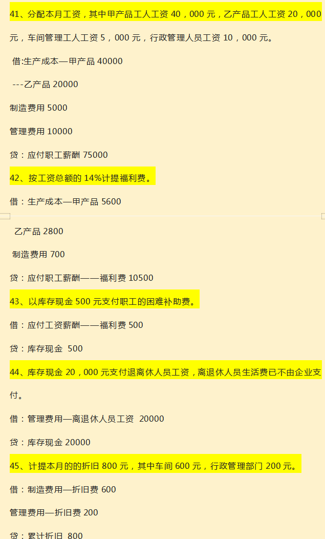 新手会计上岗必备：100个会计分录实操案例分享，收藏备用