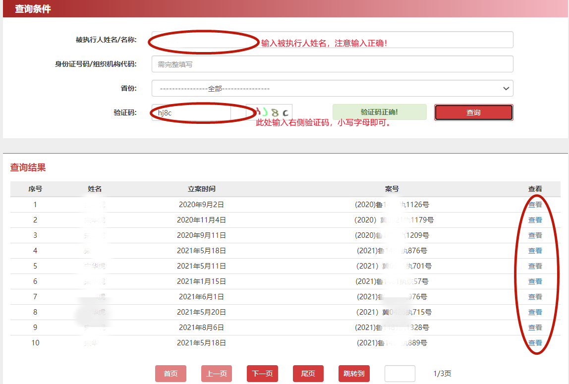 向法院申请强制执行后，如何查询负债者是否属于永久失信人员？