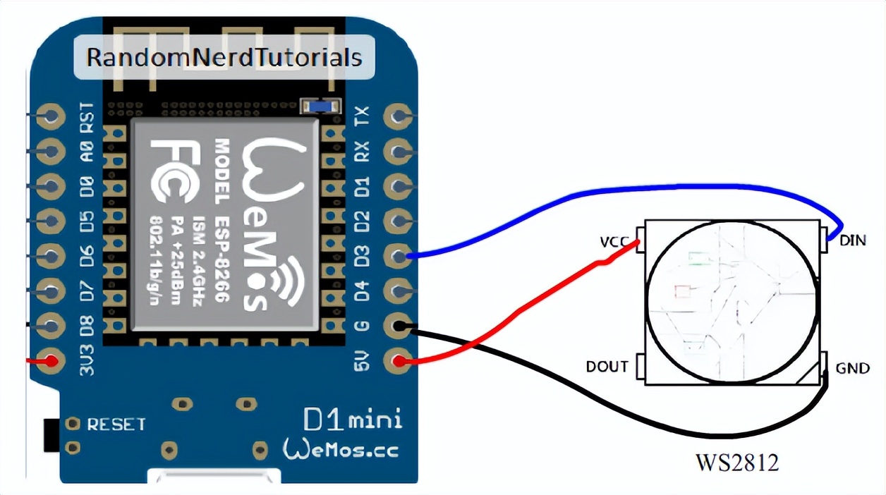 手机控制彩灯，不用APP！快速DIY一个WIFI彩灯